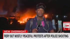 'Fiery but mostly peaceful': CNN mocked for ridiculous caption of Kenosha riots destruction