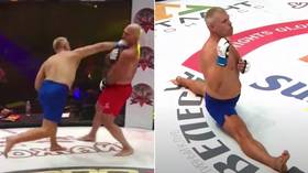 Gone in 12 seconds! Watch Ukrainian heavyweight Yuri ‘Playboy’ Kiselov’s HUGE one-punch KO at MMA Festival (VIDEO)