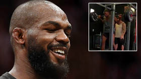 Squat goals: Ex-UFC champ Jon Jones GRIMACES in gym as he explains heavyweight move before facing the music from fans (VIDEO)