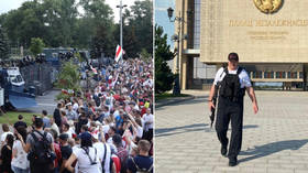 Lukashenko aide tells protesters elections were ‘fair,’ as president again pictured brandishing RIFLE in front of his residence