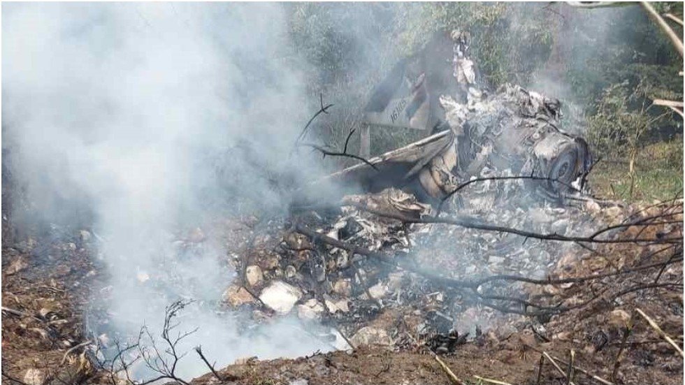 Serbian MiG-21 fighter jet crashes near village during routine flight ...