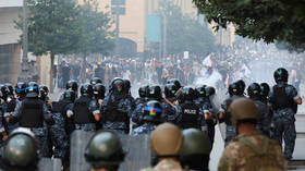 Tear gas & armored vehicles deployed on streets of Beirut amid protests (VIDEO)