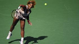 Ton up: Serena Williams defeats Maria Sakkari to reach US Open quarter-finals and claim century of wins at Arthur Ashe Stadium