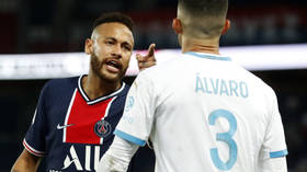 ‘MONKEY SON OF A B*TCH!’ Neymar accuses Marseille defender Alvaro Gonzalez of racism after mass brawl leads to 5 red cards