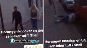 Video of man named ‘Ali’ sucker-punching Swedish woman prompts calls for vigilante groups to hunt down perpetrator