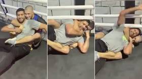 'Brother, please stay in boxing': Rising MMA star Muhammad Mokaev TAPS OUT boxer Amir Khan in training footage (VIDEO)