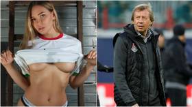 'No idea how she got there': Veteran Russian football manager baffled after stunner pops up on his Instagram account