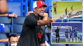 'Class act!' Liverpool boss Klopp hailed after footage emerges showing him reprimanding own bench for celebrating Chelsea red card