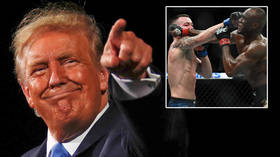 'You look better without a suit': Trump pays bitter Covington rival Usman bizarre tribute as US president continues to court UFC