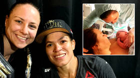 'Officially the mom champ champ': UFC star Nunes becomes first champion mother as MMA girlfriend Ansaroff gives birth to daughter