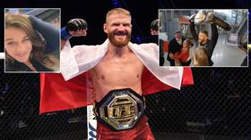 New UFC champ Jan Blachowicz mobbed by fans as he returns to Poland with title after praise from fight queen Joanna (VIDEO)
