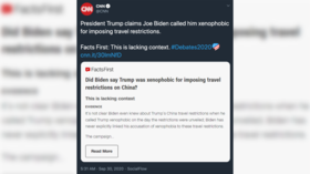 Swing and a miss: CNN mocked for laughable ‘fact check’ of Biden branding Trump ‘xenophobic’ for halting travel from China