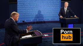 Stiff competition: Pornhub traffic plummeted during Trump-Biden debate, particularly in swing states