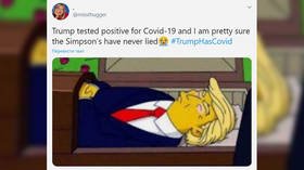 ‘Simpsons strikes again!’ Image of cartoon Trump in coffin spreads like wildfire after positive Covid-19 test