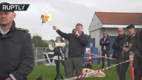 Danish far-right activists stage Koran-burning stunt in Muslim-populated neighborhood (VIDEO)