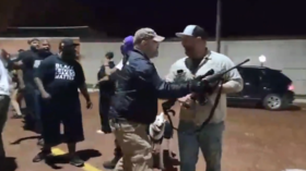 ‘America don’t give a f**k about us’: WATCH BLM vigil group clash with armed, pro-Trump militia in Texas