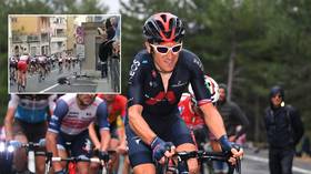 Double Olympic gold medalist Geraint Thomas FRACTURES PELVIS after crashing over discarded water bottle at Giro d'Italia (VIDEO)