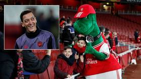 Mesut Ozil offers to pay wages of sacked mascot Gunnersaurus – but gets accused of playing 'mind games' with Arsenal board