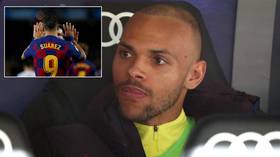 ‘A damning measure of how bad things have got’: Barcelona fans fume as club hand Suarez’s No. 9 shirt to Martin Braithwaite
