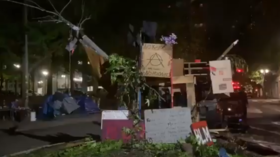 Portland’s elk statue saga continues as Patriot Prayer kidnaps replacement, ‘literal trash heap’ built instead