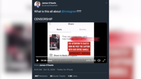 Project Veritas alleges egregious Instagram censorship in shocking new VIDEO