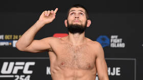 Weighing on his mind: Khabib cut almost TWENTY pounds in advance of UFC 254 weigh-ins