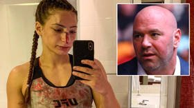 Russian MMA starlet Avsaragova works up sweat as she prepares for Bellator bow – and says Insta DMs are FULL of marriage proposals
