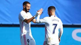 'About time!': Eden Hazard ends ONE-YEAR Real Madrid goal drought with 25-yard stunner against Huesca