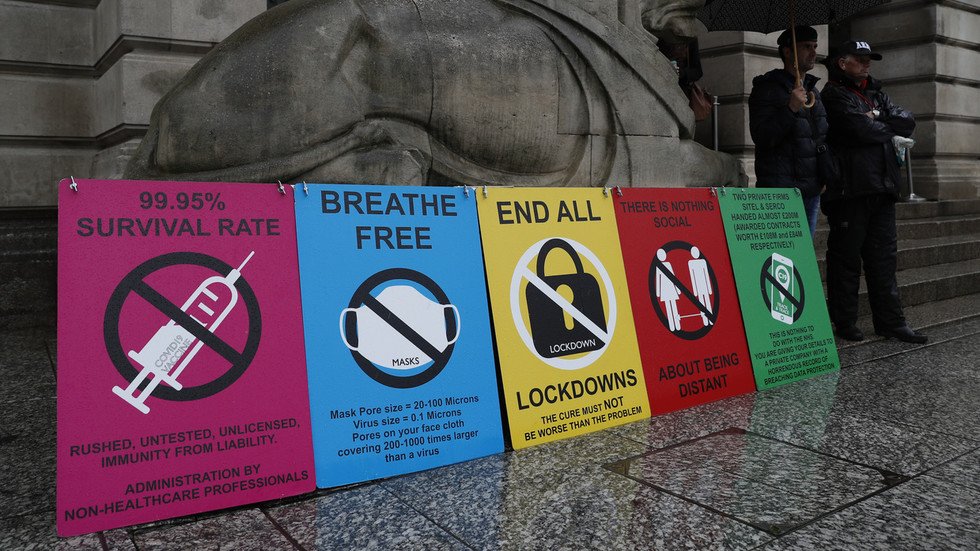 Protests of more than two people will be ILLEGAL under updated rules for UK national lockdown
