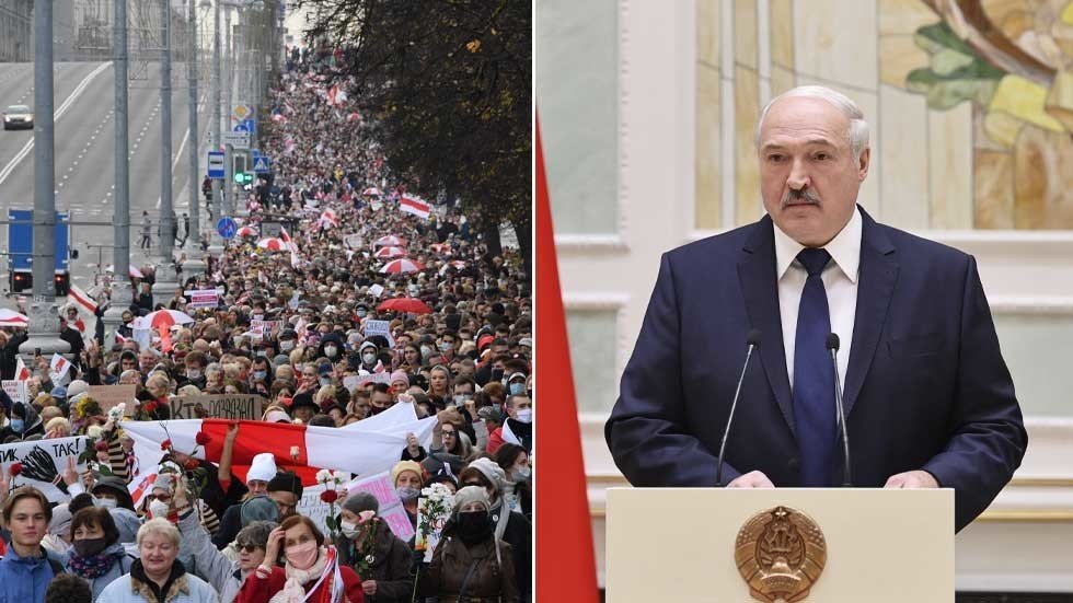 As Protests Continue In Belarus, Embattled President Lukashenko Fails ...