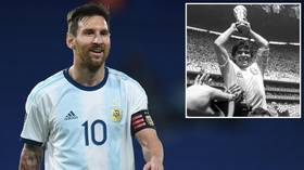 'A hug from the heart!' Lionel Messi sends message of support to Diego Maradona as Argentine legend recovers from BRAIN surgery