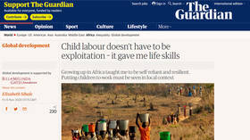 Child labor may be good, Bill Gates-funded article in The Guardian bizarrely argues