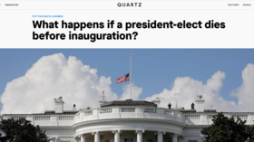 News outlet Quartz apologizes for tweeting story explaining what happens if president-elect DIES after Biden’s victory called