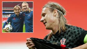 'He touched the ENTIRE Turkish team': Fans hit out as Croatia star Vida is hauled off at half-time over positive Covid test
