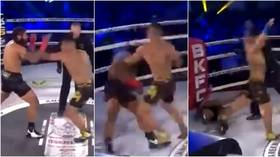 'The starting bell was still ringing': Fans in disbelief as bareknuckle boxing contest ends after just 3 SECONDS with KO (VIDEO)