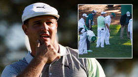 'I got greedy': Comical scenes as golf Hulk DeChambeau implodes at Masters despite stars' doomed search for wild shot (VIDEO)