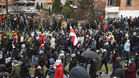 Authorities clash with protesters in Belarus as exiled Tikhanovskaya warns riot police could be listed as ‘terrorists’ by EU