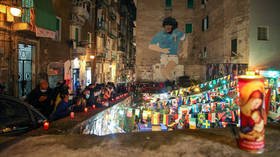 PHOTOS: Napoli fans take to streets to honor late idol Diego Maradona as club to consider renaming stadium