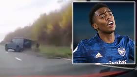 Arsenal's young Gunner Joe Willock 'shaken' but escapes unharmed after terrifying motorway CAR CRASH en route to training (VIDEO)