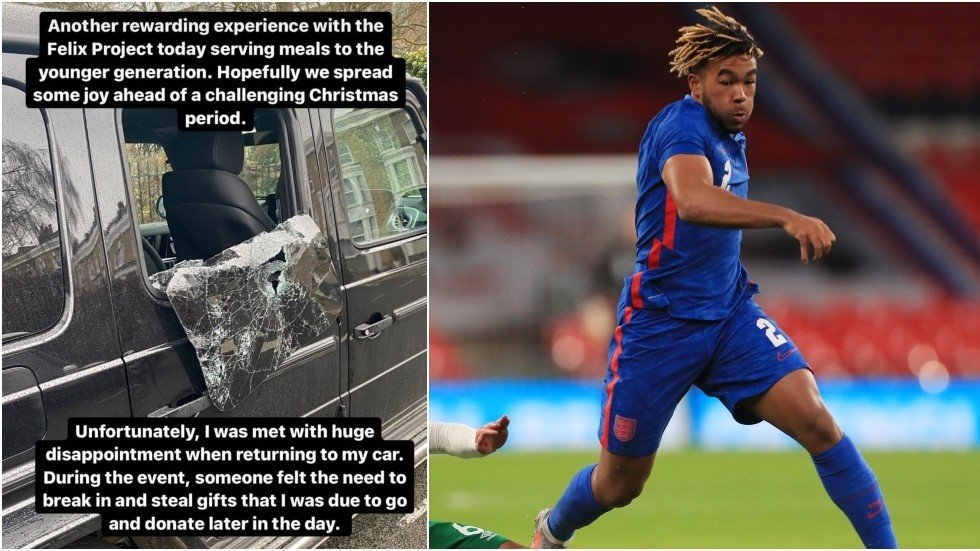 Charity gifts stolen from Chelsea star Reece James' car as he served ...