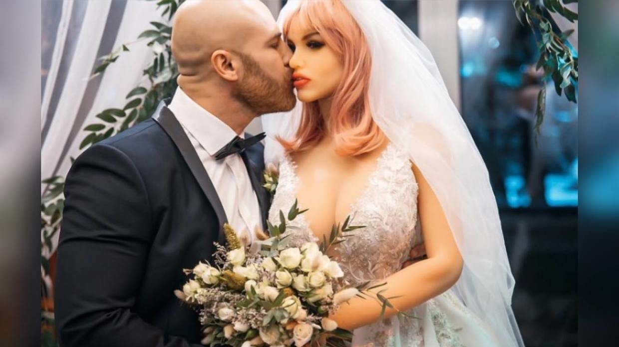 Kazakh bodybuilder who married sex doll reveals agony as she is