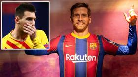 'Do they even watch football?!' Fans BEMUSED as Barcelona wax museum rolls out UNCONVINCING Lionel Messi waxwork