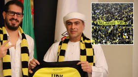 ‘They’re racist as f*ck’: Fans who sang ‘death to Arabs’ protest as Israeli football club part-sold to UAE sheikh pledging $92MN
