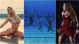 ‘Girls like us’: Russian synchronized swimming stunners recreate Shakira dance underwater (VIDEO)