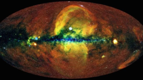 Astronomers detect gigantic x-ray bubbles stretching out above and below the Milky Way