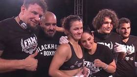 'Like father, like daughter': Frank Mir's 17-year-old daughter Bella sends opponent to SLEEP in latest MMA win (VIDEO)