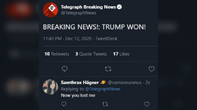 ‘TRUMP WON!’ Breaking news feed of The Telegraph proclaims after embarrassing HACK