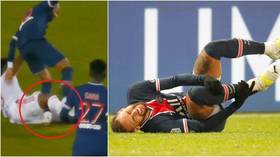 PSG and Neymar given ‘reassuring news’ after fears star had snapped ankle in horror tackle by fellow Brazilian