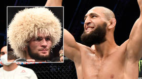 ‘They’ve got to keep that market’: UFC star Chimaev’s rise is part of plot linked to Russian champ Khabib’s retirement, says rival