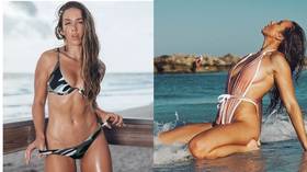 ‘Bikini queen’ WWE star Green sends internet into frenzy with revealing beach bikini shoot as she jokes about wrestling great Cena